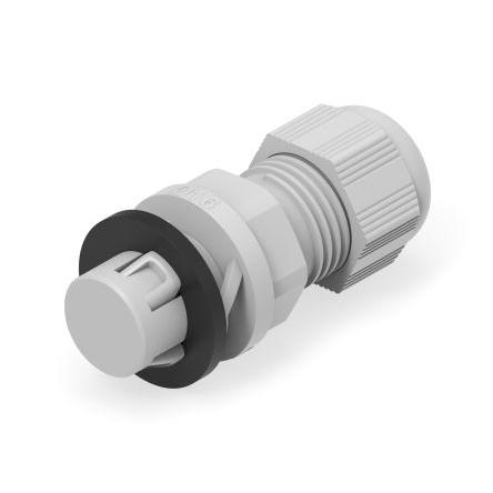 Kabelová průchodka, řada: 1SNG Světle šedá Polyamid 6, IP68, IP66 PG13.5 Entrelec 3 mm až 10 mm