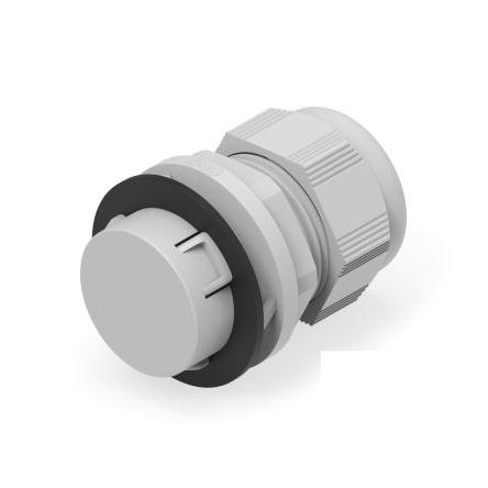 Kabelová průchodka, řada: 1SNG Světle šedá Polyamid 6, IP68, IP66 PG13.5 Entrelec 16 mm až 28 mm