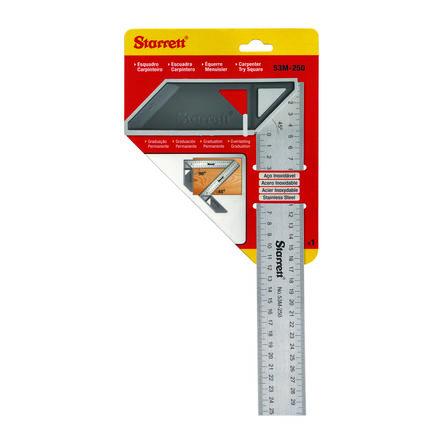 Příložný úhelník, délka lopatky: 250 mm Imperiální, Metrické Starrett