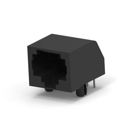 TE Connectivity Konektor RJ45, řada: 5555164 Vnitřní Cat3, Pravý úhel, Deska Nestíněný, počet portů: 2portový