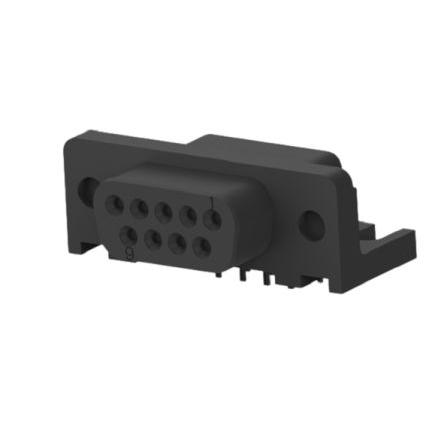 TE Connectivity Konektor D-Sub, řada: 5745131, počet kontaktů: 9, orientace těla: Pravý úhel 2.74 mm, Průchozí otvor
