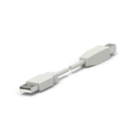 TE Connectivity Sestava kabelů USB Vnější, řada: 1487587, A: USB typu A, 1 m Vnější, Bílá, B: USB B