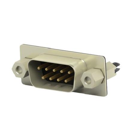 TE Connectivity Konektor D-Sub, řada: 2301826, počet kontaktů: 9, orientace těla: Svislé 2.77 mm, Deska Vnější, D-SUB,