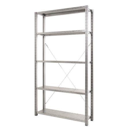 Skladovací regály, Ocel barva Šedá 2000 mm x 1000mm x 500 mm Manorga