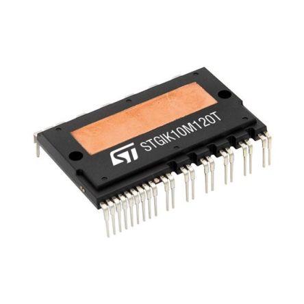 STMicroelectronics Inteligentní napájecí modul STGIK10M120T Typ P-kanálový 3fázový 10 A 1200 V, SDIPHP-30L, počet