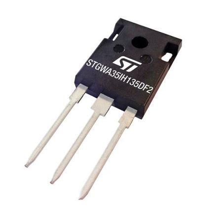 STMicroelectronics IGBT STGWA35IH135DF2 Obousměrný-kanálový Jeden kolektor 35 A 1350 V, TO-247, počet kolíků: 3 kolíkový