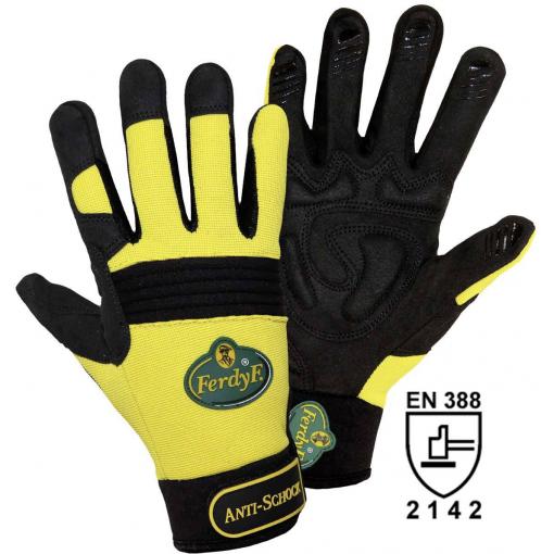 FerdyF. 1970-7 ANTI-SCHOCK Clarino® syntetická kůže montážní rukavice Velikost rukavic: 7, S EN 388 CAT II 1 pár