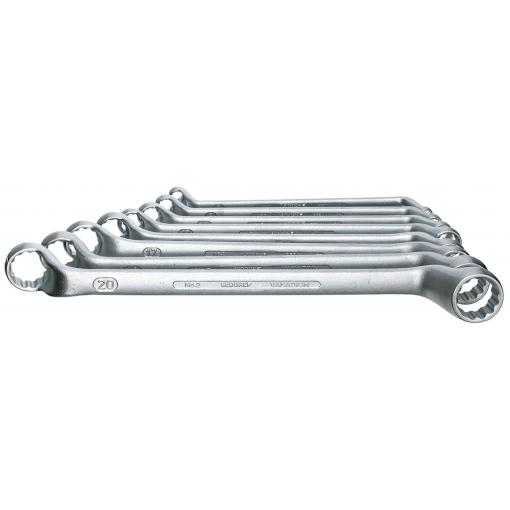 Gedore 6030580 2-8 sada oboustranných očkových klíčů 8dílná Délka klíče (cm) (jen pro nadpis) 6 - 22 mm