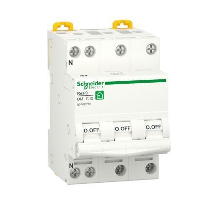 Schneider Electric Miniaturní jistič, rozsah: Resi9 3pólový 10A vypínací výkon 3000 A, charakteristika: Křivka C,