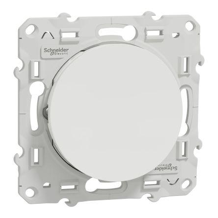 Schneider Electric Tlačítkový spínač, řada: Odace 2011 IP21D Panel Zatlačit-Zatlačit 22 mm 10A, barva LED: Bílá 250 V ac