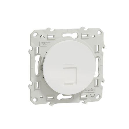 Schneider Electric Zásuvka RJ45, řada: Odace Vnitřní Cat5, počet cest: 1, Kulatý, Zapuštěná montáž Nestíněný, počet