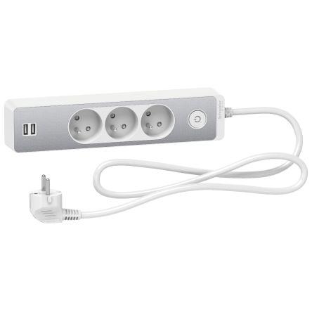 Schneider Electric Koncová zásuvka, řada: Thorsman 1.5m kabel, 250V 16A Francouzština 2P