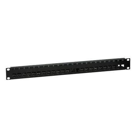Schneider Electric Regálový panel 19in Propojovací panel, Válcovaný plech ABS, Polykarbonátový plastový díl 1 U Stíněné