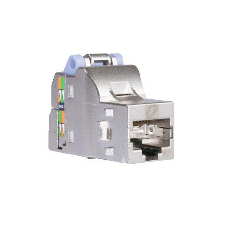 Schneider Electric Zásuvka RJ45, řada: Actassi Vnitřní Kat6, počet cest: 1, Pravoúhlý, Nástrčkový klíč Stíněné, počet