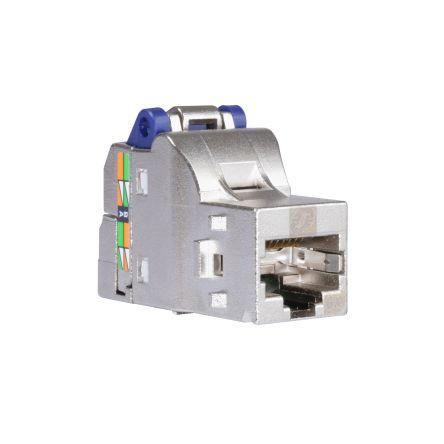 Schneider Electric Zásuvka RJ45, řada: Actassi Vnitřní Cat6a, počet cest: 1, Pravoúhlý, Nástrčkový klíč Stíněné, počet