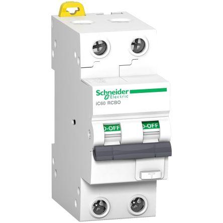 Schneider Electric Jistič zbytkového proudu s ochranou proti přepětí, rozsah: Acti9 iC60 2pólový 10A vypínací citlivost
