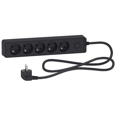 Schneider Electric Koncová zásuvka, řada: Thorsman 5cestná 1.5m kabel, 250V 16A Francouzština 2P