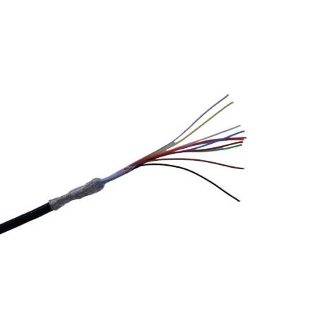 MICROWIRES Napájecí kabel, řada: TPU 10žilový 50 m Perfluoroalkoxy plášť, Černá, vnější průměr: 4.22 mm OD, 600V 80 °C