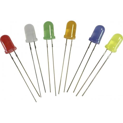 Thomsen LED-5-BL-6,8-GB-750 LED s vývody žlutá kulatý 5 mm 750 mcd 130 ° 3.3 V