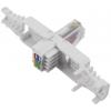 TRU COMPONENTS Konektor RJ45, Cat 6 zástrčka, rovná Počet pólů 8 šedá 1 ks