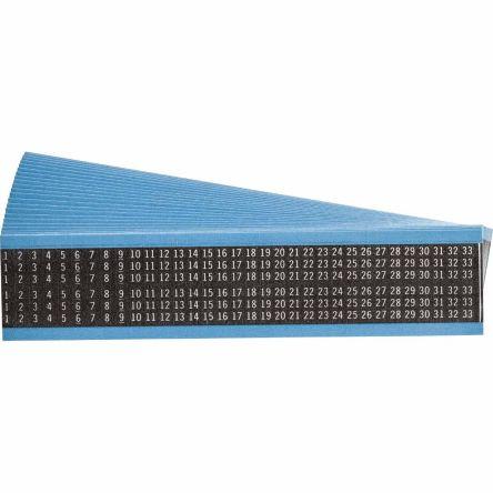 Kabelové štítky, řada: 111 barva Bílá, Černá 38.1 mm x 6.35mm Tisknutelný Brady 12055 111822