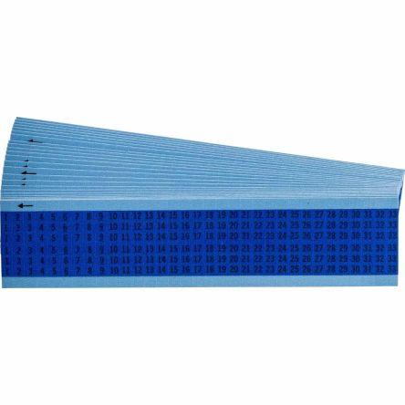 Kabelové štítky, řada: 111 barva Modrá, Černá 38.1 mm x 6.35mm Brady 1 - 33 111823