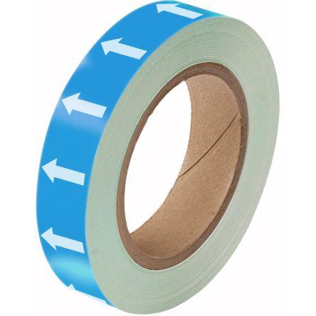 Reflexní páska 275103, Bílá, Modrá Polyester 25mm Akrylát, délka: 33 m Brady