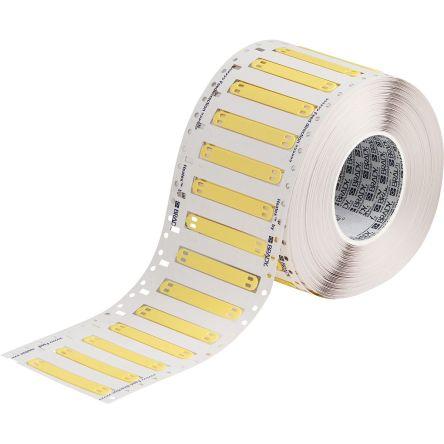 Kabelové štítky, řada: Heatex Stahovací páska barva Žlutá 10 mm x 75mm Tisknutelný Brady Žlutá 5 = Žádný viditelný efekt