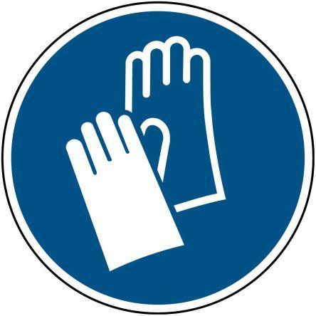 Brady Povinná značka, Laminovaný polyester B-7541, Černá, Zelená, Modrá, Červená (RAL 3001-GL), Žlutá Angličtina