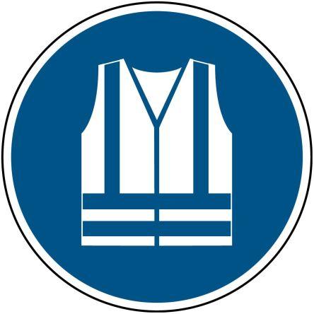 Brady Povinná značka, Laminovaný polyester B-7541, Černá, Zelená, Modrá, Žlutá, Červená (RAL 3001-GL) REGION EVROPA,