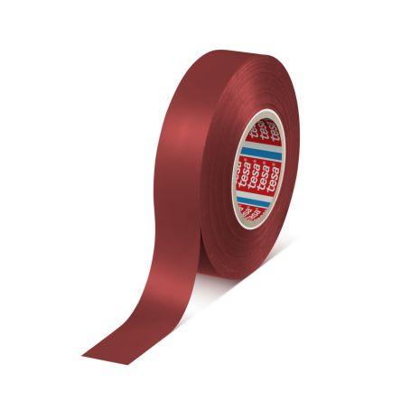 Izolační páska elektro, název: 4163, Červená Polyvinylchlorid 7000 V 19mm x, délka: 33 m tloušťka 130 μm Tesa