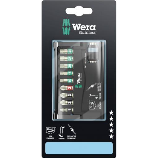 Wera BC 10/9 05073630001 sada bitů, 10dílná, křížový PH, křížový PZ, TORX, 1/4 (6,3 mm)