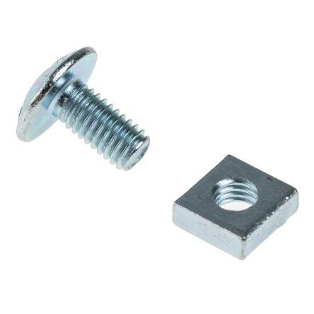 RS PRO Šroub na střešní krytiny, Lesklý zinek, Ocel, délka: 12 mm