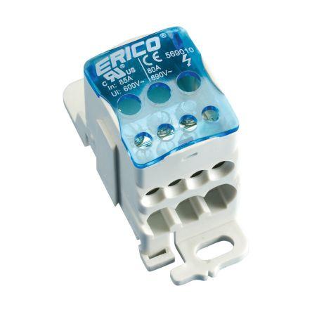 nVent ERIFLEX Distribuční blok, počet cest: 1, 1kV 80A Modrá