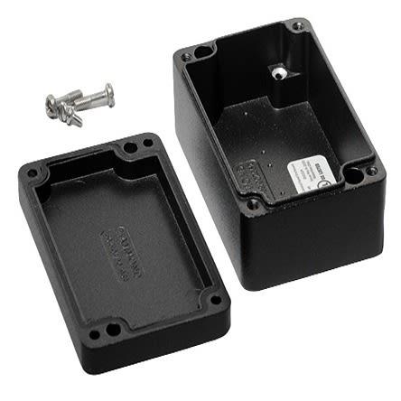 Hammond Pouzdro, řada: 1590Z IP68 S přírubou barva Černá IK08 barva Černá Odlévaný hliník 98 mm 34 mm 64 mm Silikonová