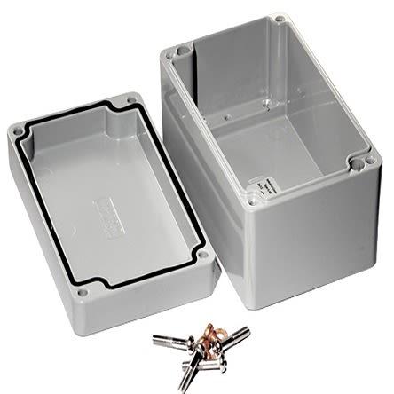 Hammond Pouzdro, řada: 1590Z IP68 S přírubou barva Šedá IK08 barva Šedá Odlévaný hliník 125 mm 59 mm 81 mm Silikonová