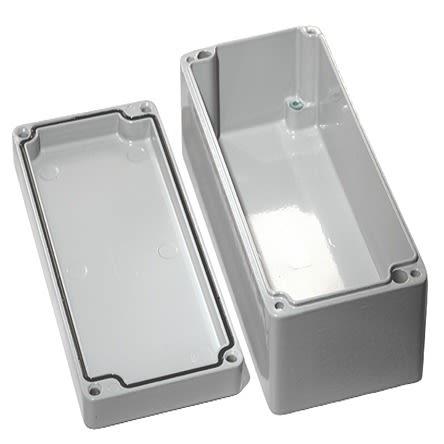 Hammond Pouzdro, řada: 1590Z IP68 S přírubou barva Šedá IK08 barva Šedá Hliník 175 mm 52 mm 80 mm Silikonová pryž