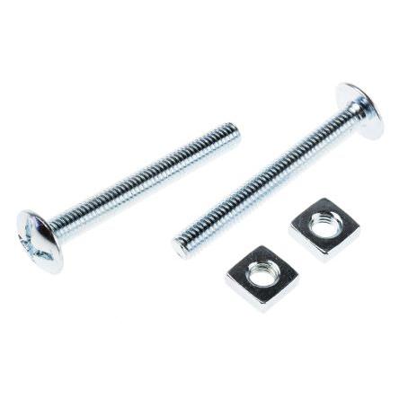 RS PRO Šroub na střešní krytiny, Lesklý zinek, Ocel, délka: 50 mm