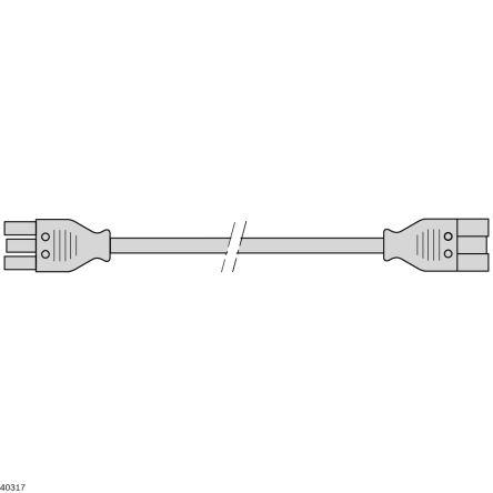 Napájecí šňůra 1.5 m, Černá, A: IEC C5, B: IEC C5 Bosch Rexroth