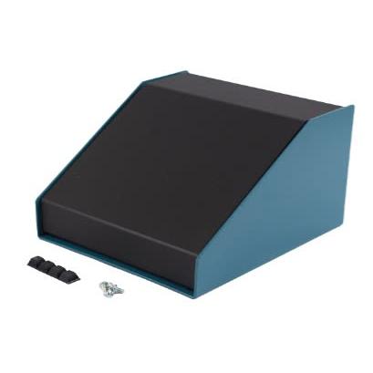 Hammond Pouzdro, řada: 1456 barva Modrá barva Černá Hliník 183 mm 102 mm 165 mm
