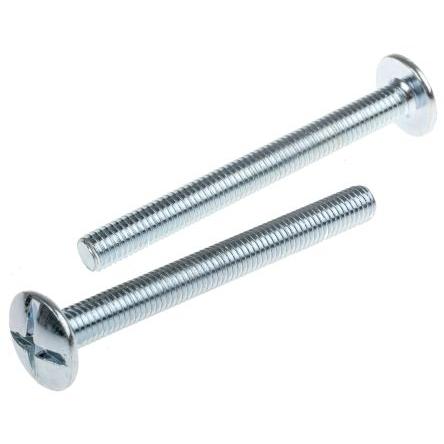 RS PRO Šroub na střešní krytiny, Lesklý zinek, Ocel, délka: 80 mm