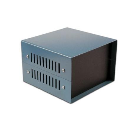 Hammond Ocelová skříňka, řada: 1458 Odvětrávaný Hliník, Ocel 127 mm barva Černá 254 mm 203 mm