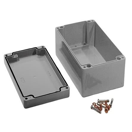 Hammond Pouzdro, řada: 1590Z IP68 S přírubou barva Šedá IK08 barva Šedá Odlévaný hliník 260 mm 90 mm 160 mm Silikonová