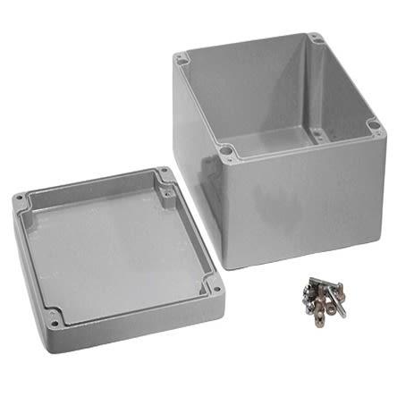 Hammond Pouzdro, řada: 1590Z IP68 S přírubou barva Šedá IK08 barva Šedá Odlévaný hliník 230 mm 110 mm 200 mm Silikonová