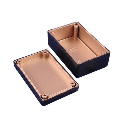 Hammond Pouzdro, řada: 1594R IP54 S přírubou barva Černá barva Černá Plast ABS 132 mm 43 mm 66 mm