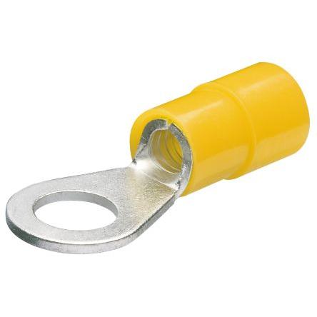 Očková koncovka, řada: 97 99 1, pokovení: Cín, 5 mm, Žlutá, 105 °C, min. AWG: 12 AWG, max. AWG: 10 AWG, Izolované,