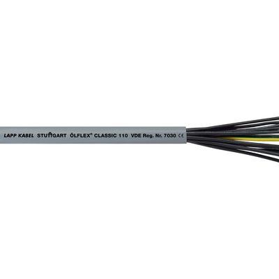 Ovládací kabel, řada: OLFLEX CLASSIC 110 YY 4žilový 16 AWG Polyvinylchlorid plášť Lapp Nestíněný 100 m, Stříbrošedá