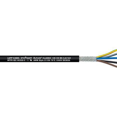 Napájecí kabel, řada: ÖLFLEX CLASSIC 2žilový Sloučenina bez obsahu halogenů plášť Lapp 100 m Splétaný, Černá