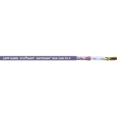 Napájecí kabel 2žilový plocha průřezu 0.34 mm², 250V ac Stíněný Polyuretan plášť, Purpurová, vnější průměr: 6.9 mm Lapp