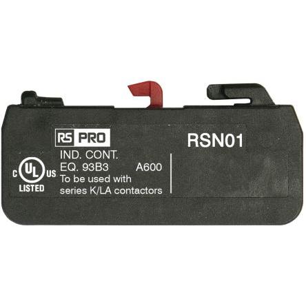 RS PRO Blok pomocných kontaktů 1 NC, rozsah: RS PRO
